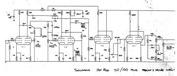 Soldano Hot Rod 100 schematic circuit diagram